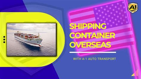 send shipping container overseas.